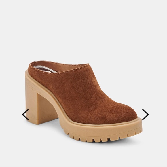 Carry Heels in Came Suede Size 8 - Picture 6 of 14